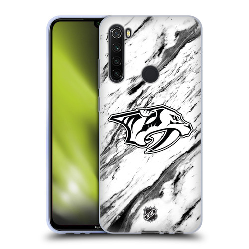 NHL Nashville Predators Marble Soft Gel Case for Xiaomi Redmi Note 8T