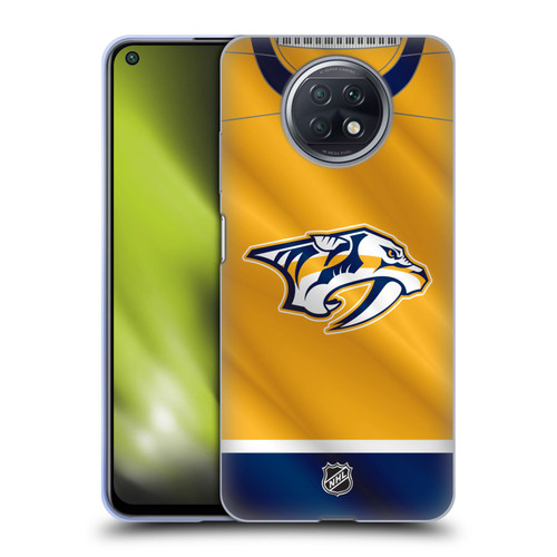 NHL Nashville Predators Jersey Soft Gel Case for Xiaomi Redmi Note 9T 5G