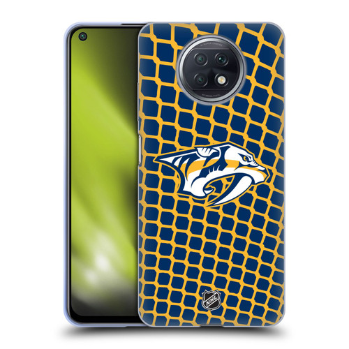 NHL Nashville Predators Net Pattern Soft Gel Case for Xiaomi Redmi Note 9T 5G