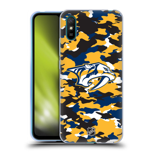 NHL Nashville Predators Camouflage Soft Gel Case for Xiaomi Redmi 9A / Redmi 9AT