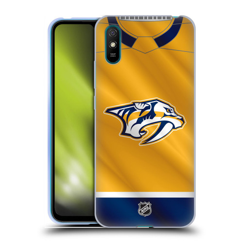 NHL Nashville Predators Jersey Soft Gel Case for Xiaomi Redmi 9A / Redmi 9AT