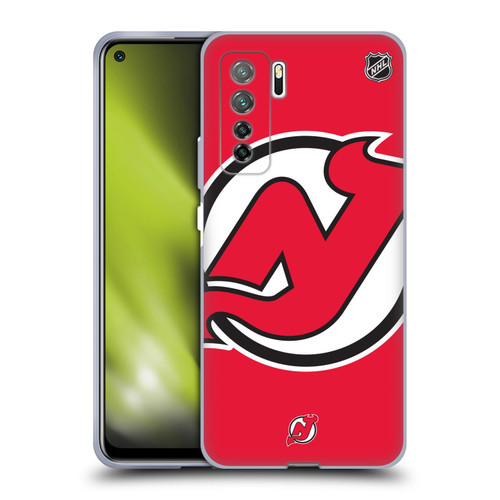 NHL New Jersey Devils Oversized Soft Gel Case for Huawei Nova 7 SE/P40 Lite 5G