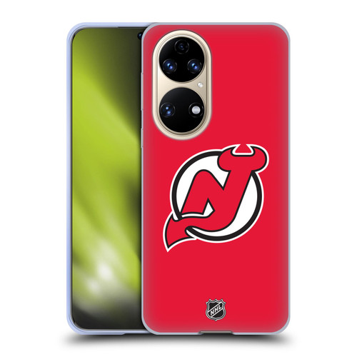 NHL New Jersey Devils Plain Soft Gel Case for Huawei P50