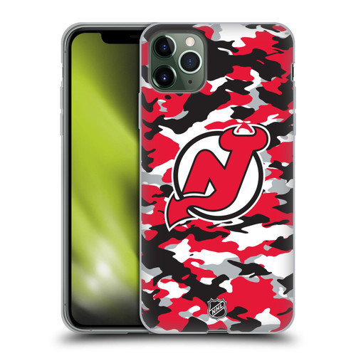 NHL New Jersey Devils Camouflage Soft Gel Case for Apple iPhone 11 Pro Max