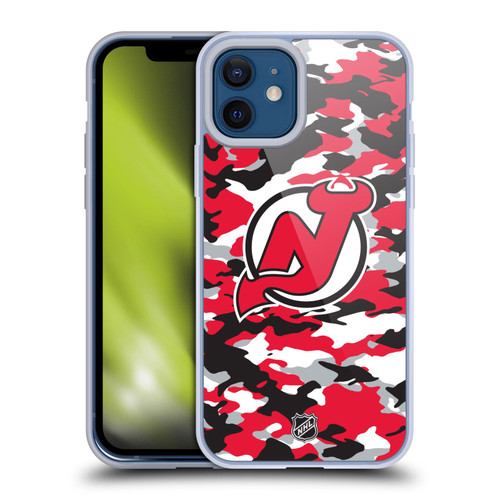 NHL New Jersey Devils Camouflage Soft Gel Case for Apple iPhone 12 / iPhone 12 Pro