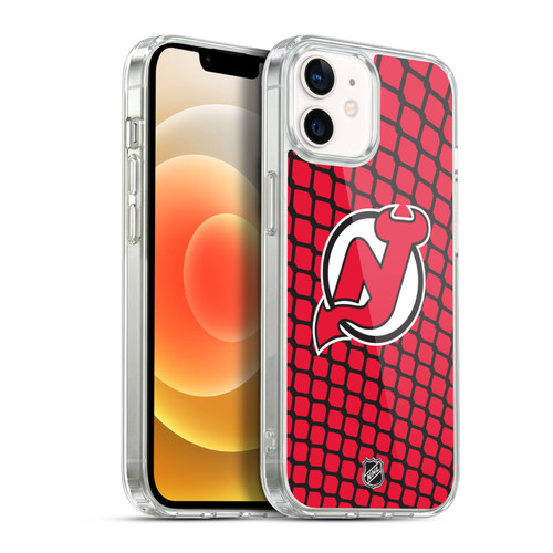 NHL New Jersey Devils Net Pattern Soft Gel Case for Apple iPhone 12 / iPhone 12 Pro & MagSafe