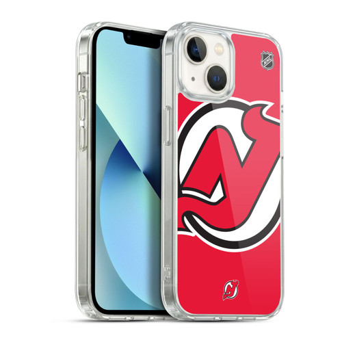 NHL New Jersey Devils Oversized Soft Gel Case for Apple iPhone 13