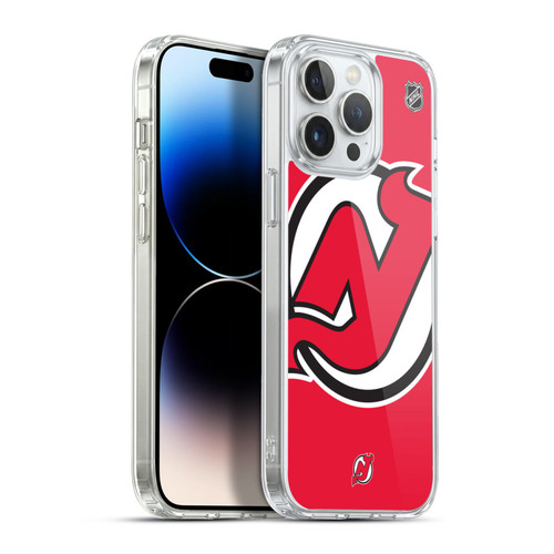 NHL New Jersey Devils Oversized Soft Gel Case for Apple iPhone 13 Pro Max