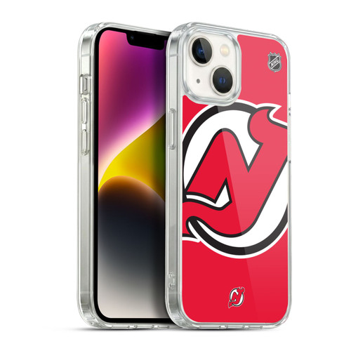 NHL New Jersey Devils Oversized Soft Gel Case for Apple iPhone 14