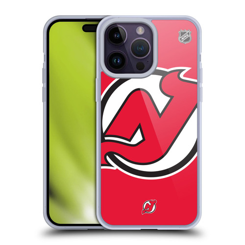 NHL New Jersey Devils Oversized Soft Gel Case for Apple iPhone 14 Pro Max