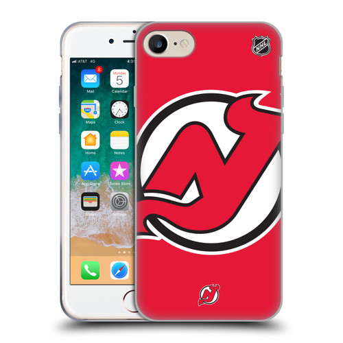 NHL New Jersey Devils Oversized Soft Gel Case for Apple iPhone 7 / 8 / SE 2020 & 2022