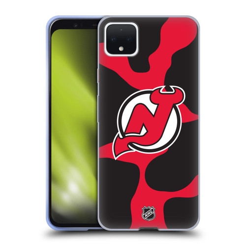 NHL New Jersey Devils Cow Pattern Soft Gel Case for Google Pixel 4 XL