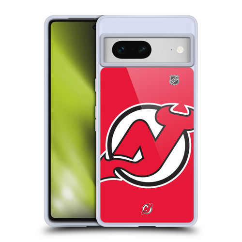 NHL New Jersey Devils Oversized Soft Gel Case for Google Pixel 7