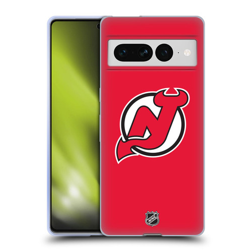 NHL New Jersey Devils Plain Soft Gel Case for Google Pixel 7 Pro