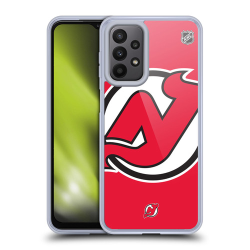 NHL New Jersey Devils Oversized Soft Gel Case for Samsung Galaxy A23 / 5G (2022)