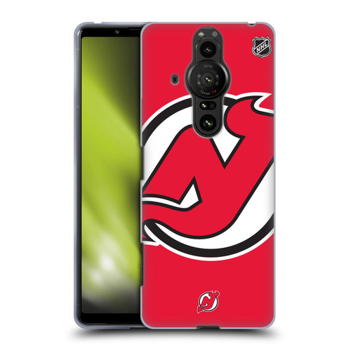 NHL New Jersey Devils Oversized Soft Gel Case for Sony Xperia Pro-I