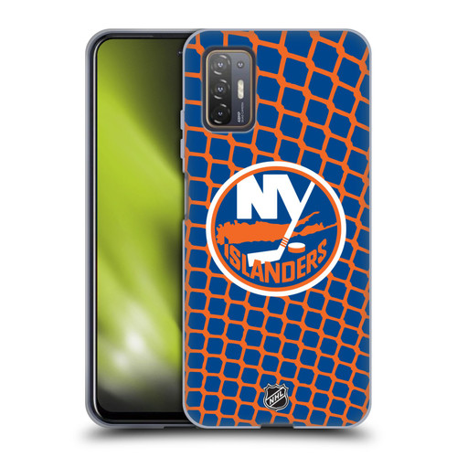 NHL New York Islanders Net Pattern Soft Gel Case for HTC Desire 21 Pro 5G