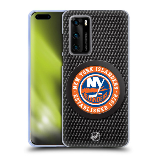 NHL New York Islanders Puck Texture Soft Gel Case for Huawei P40 5G
