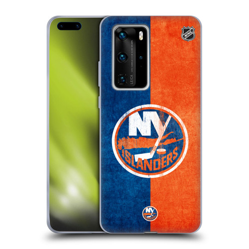 NHL New York Islanders Half Distressed Soft Gel Case for Huawei P40 Pro / P40 Pro Plus 5G