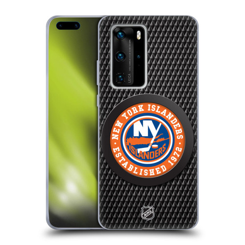 NHL New York Islanders Puck Texture Soft Gel Case for Huawei P40 Pro / P40 Pro Plus 5G