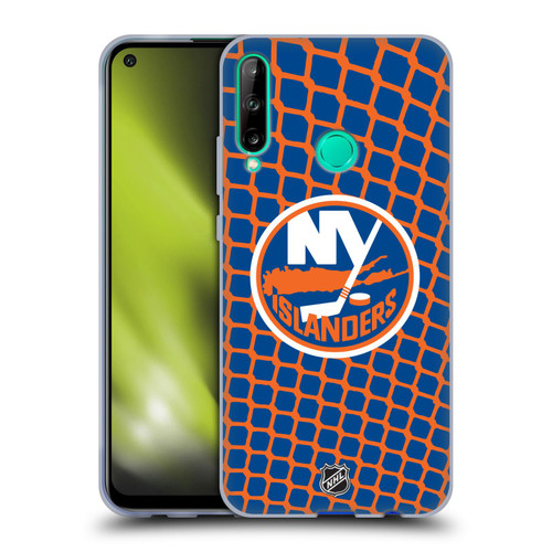 NHL New York Islanders Net Pattern Soft Gel Case for Huawei P40 lite E