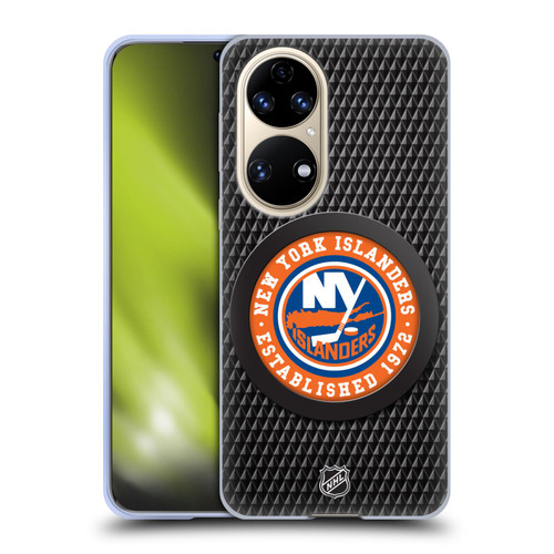 NHL New York Islanders Puck Texture Soft Gel Case for Huawei P50