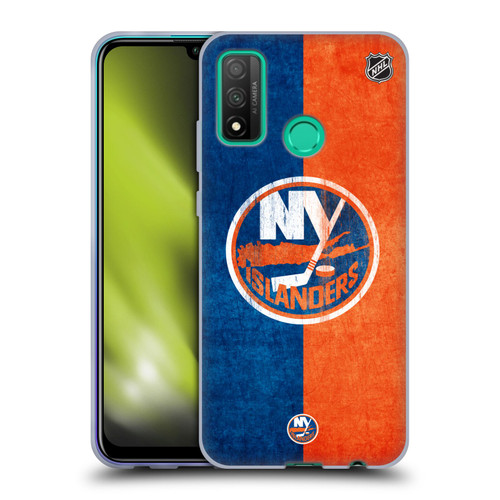 NHL New York Islanders Half Distressed Soft Gel Case for Huawei P Smart (2020)