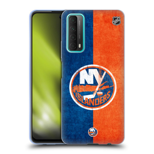 NHL New York Islanders Half Distressed Soft Gel Case for Huawei P Smart (2021)