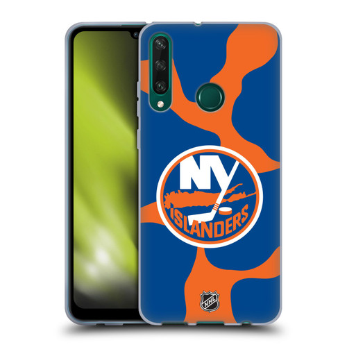 NHL New York Islanders Cow Pattern Soft Gel Case for Huawei Y6p