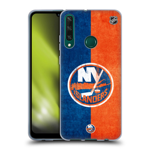 NHL New York Islanders Half Distressed Soft Gel Case for Huawei Y6p