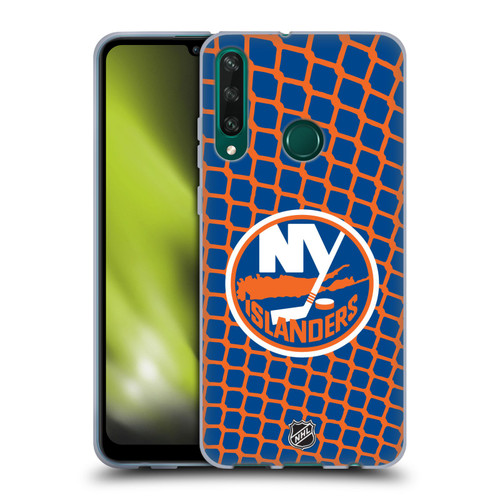 NHL New York Islanders Net Pattern Soft Gel Case for Huawei Y6p