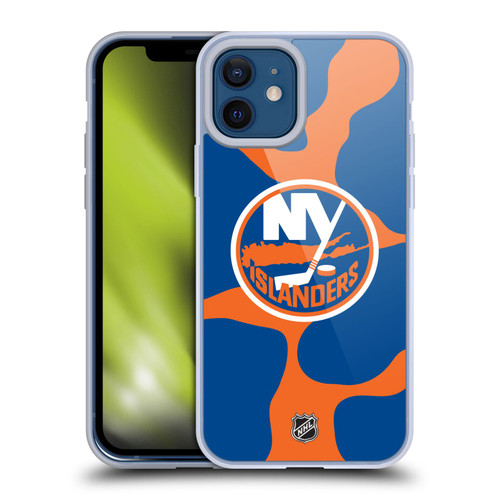 NHL New York Islanders Cow Pattern Soft Gel Case for Apple iPhone 12 / iPhone 12 Pro