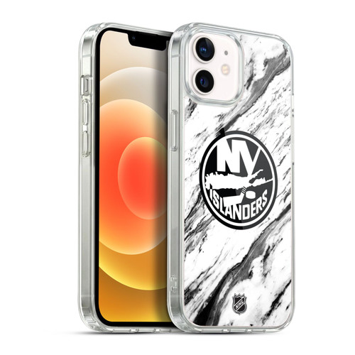 NHL New York Islanders Marble Soft Gel Case for Apple iPhone 12 / iPhone 12 Pro & MagSafe