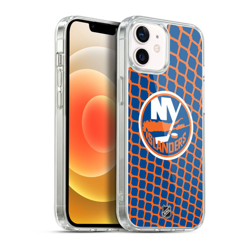 NHL New York Islanders Net Pattern Soft Gel Case for Apple iPhone 12 / iPhone 12 Pro & MagSafe