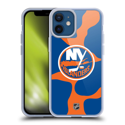 NHL New York Islanders Cow Pattern Soft Gel Case for Apple iPhone 12 Mini
