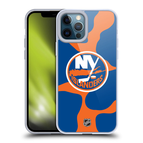 NHL New York Islanders Cow Pattern Soft Gel Case for Apple iPhone 12 Pro Max