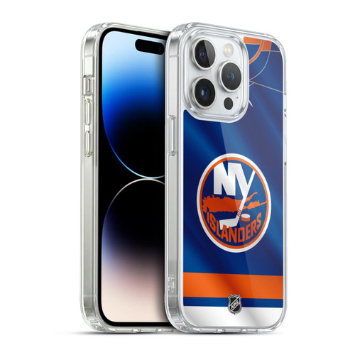 NHL New York Islanders Jersey Soft Gel Case for Apple iPhone 13 Pro