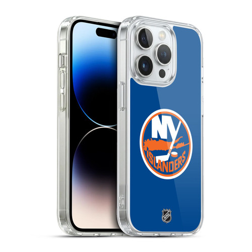 NHL New York Islanders Plain Soft Gel Case for Apple iPhone 13 Pro
