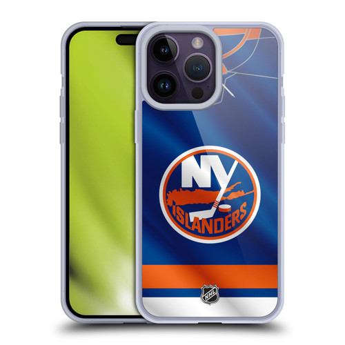 NHL New York Islanders Jersey Soft Gel Case for Apple iPhone 14 Pro Max