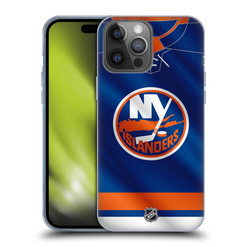 NHL New York Islanders Jersey Soft Gel Case for Apple iPhone 14 Pro Max