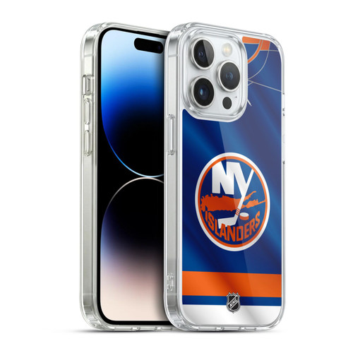 NHL New York Islanders Jersey Soft Gel Case for Apple iPhone 14 Pro
