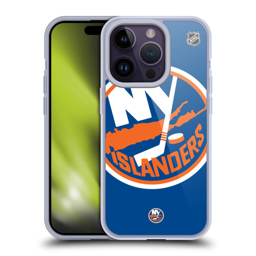 NHL New York Islanders Oversized Soft Gel Case for Apple iPhone 14 Pro