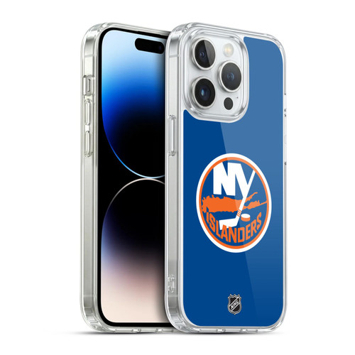 NHL New York Islanders Plain Soft Gel Case for Apple iPhone 14 Pro