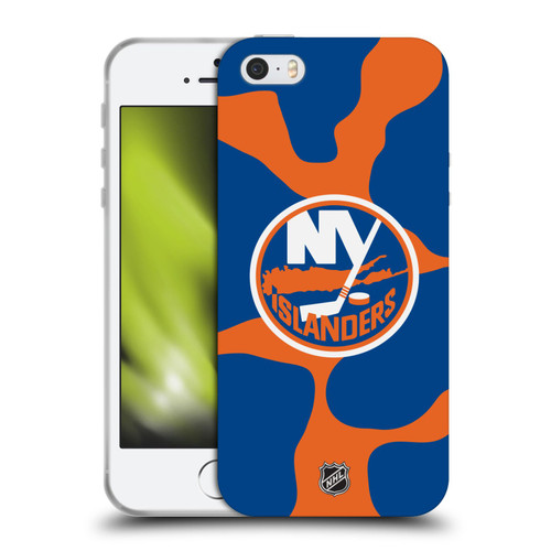 NHL New York Islanders Cow Pattern Soft Gel Case for Apple iPhone 5 / 5s / iPhone SE 2016