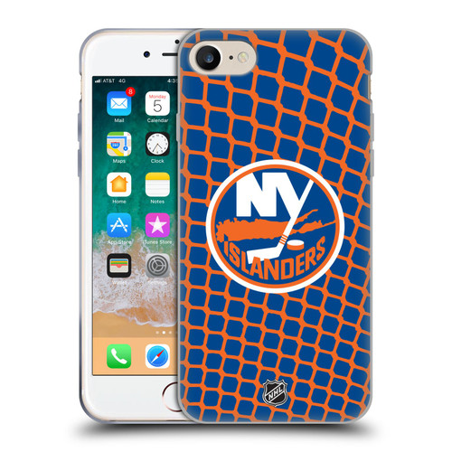NHL New York Islanders Net Pattern Soft Gel Case for Apple iPhone 7 / 8 / SE 2020 & 2022
