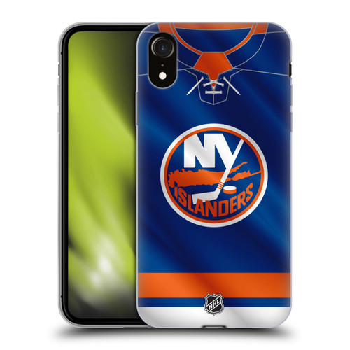 NHL New York Islanders Jersey Soft Gel Case for Apple iPhone XR