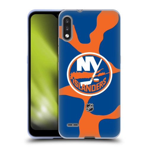 NHL New York Islanders Cow Pattern Soft Gel Case for LG K22