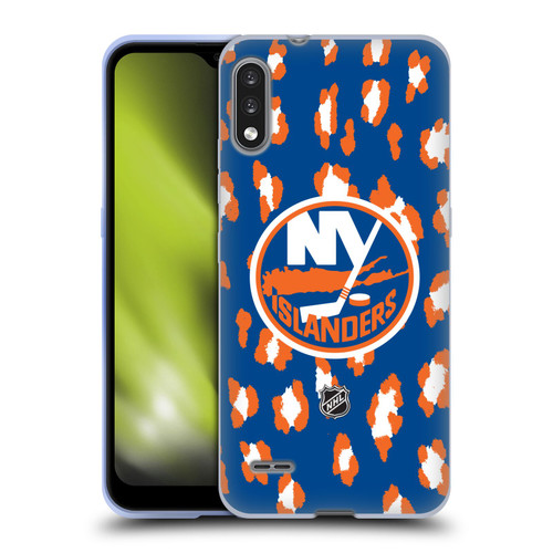 NHL New York Islanders Leopard Pattern Soft Gel Case for LG K22
