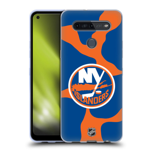 NHL New York Islanders Cow Pattern Soft Gel Case for LG K51S