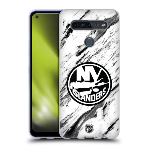 NHL New York Islanders Marble Soft Gel Case for LG K51S